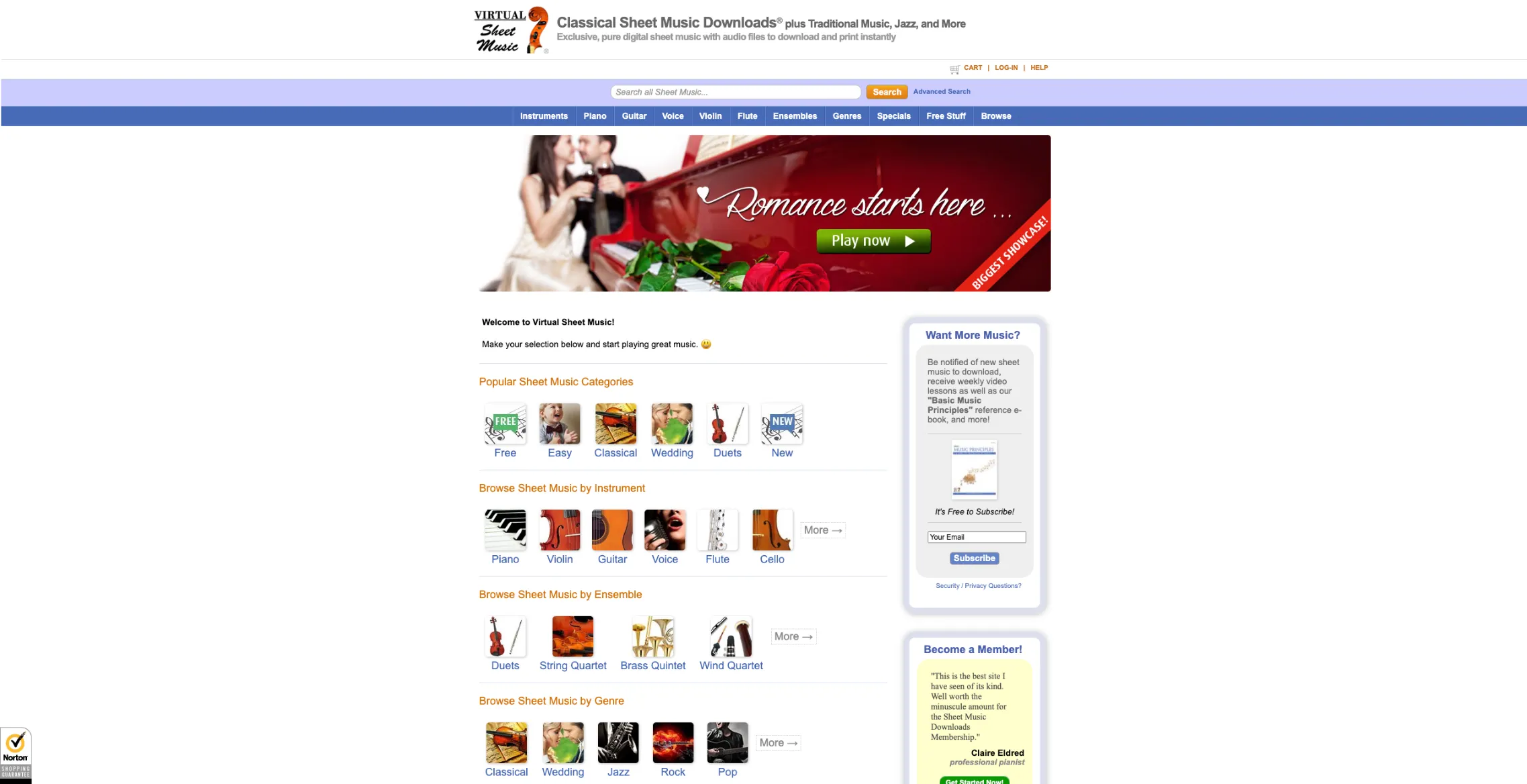 Virtual Sheet Music