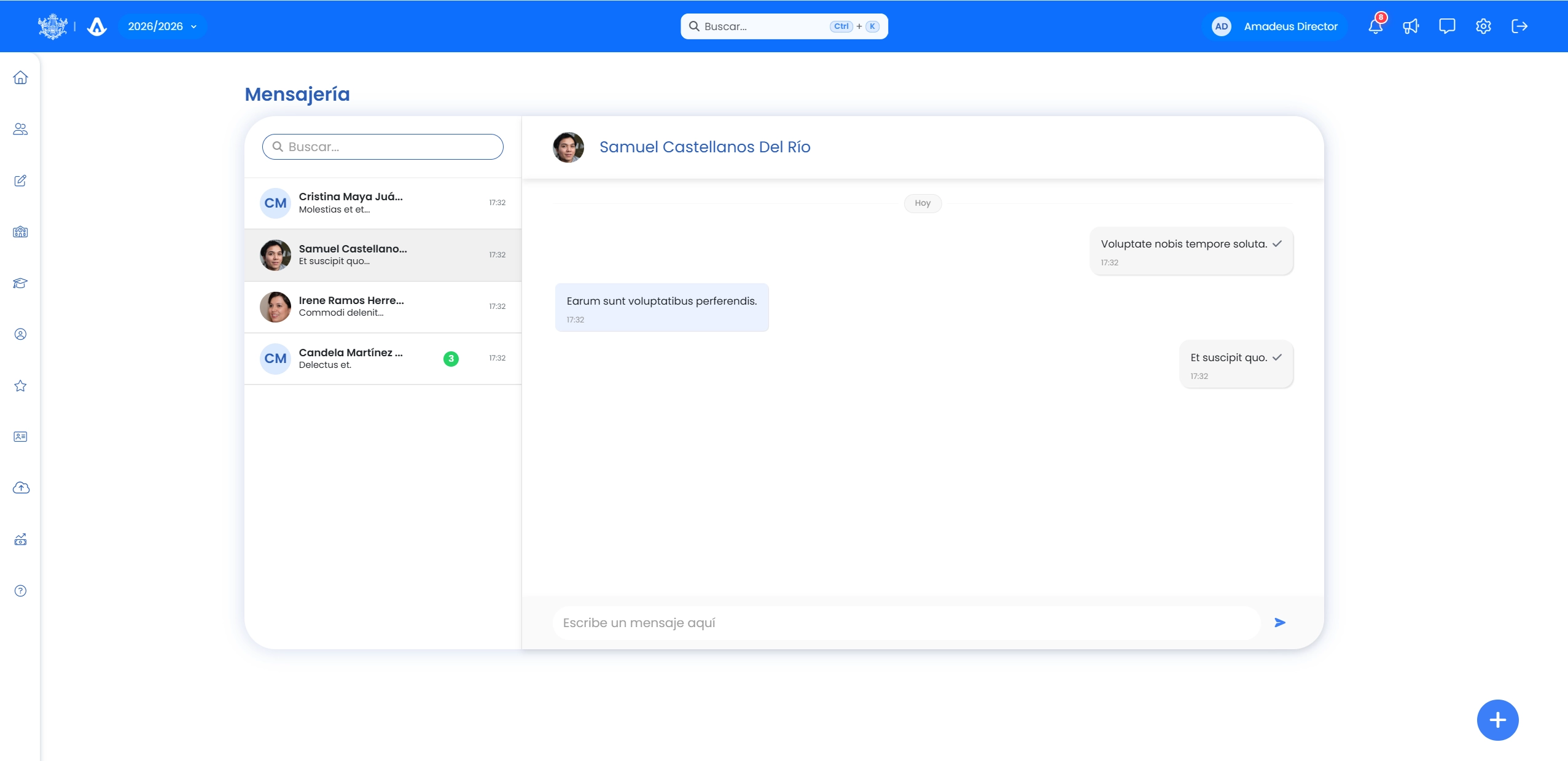 Sistema de notificaciones por correo electrónico de Amadeus